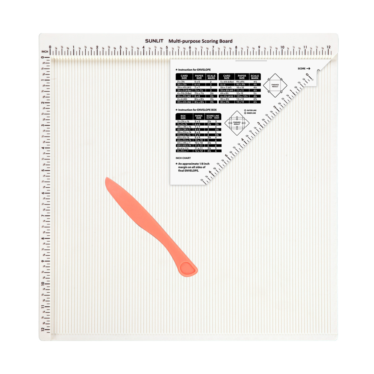 Tattered Lace Mini Score Board Vertical Horizontal Envelope  Scoring Guide